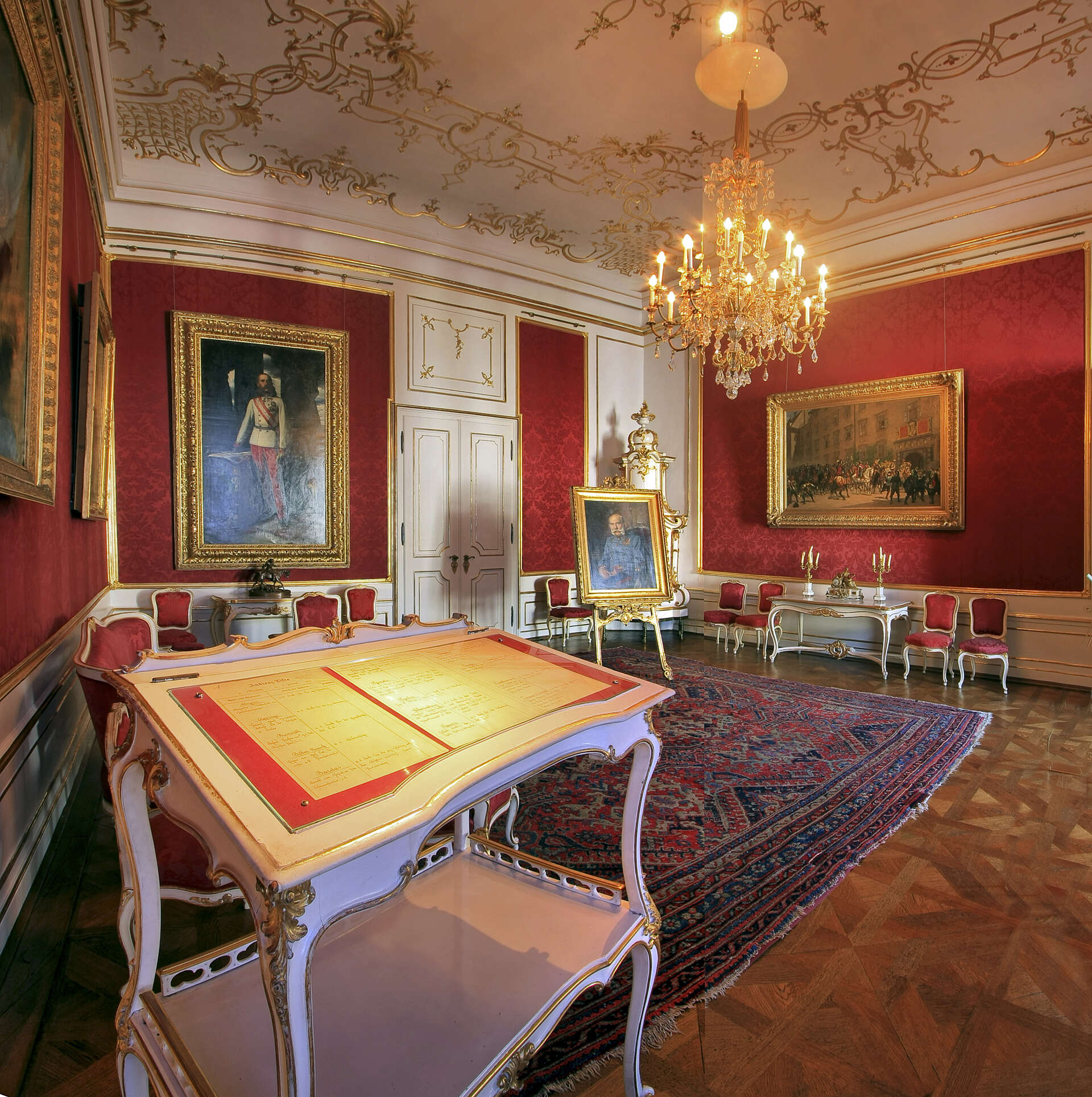 Audienzzimmer im Appartement Kaiser Franz Josephs © Schloß Schönbrunn Kultur- und Betriebsges.m.b.H. / Julius Silver