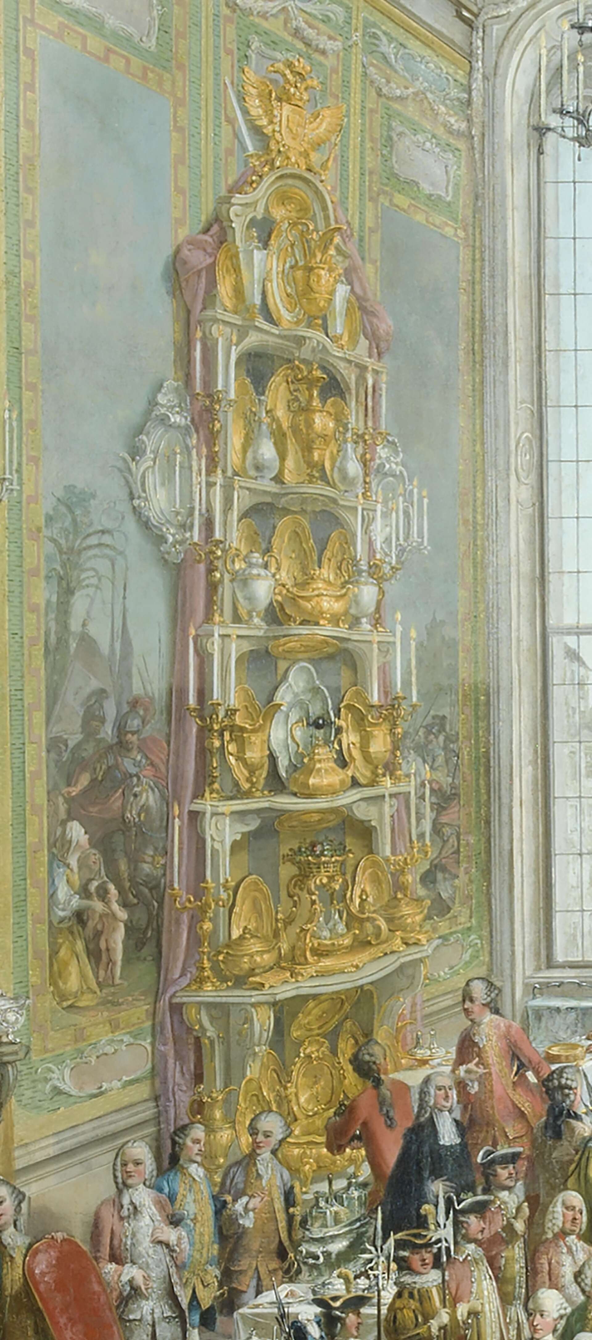 Détail du buffet de gala de l'empereur François Ier Stéphane