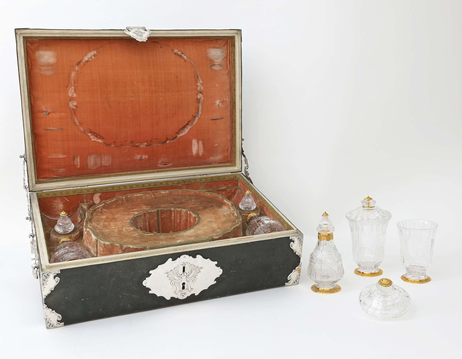 Service en cristal de roche avec coffret