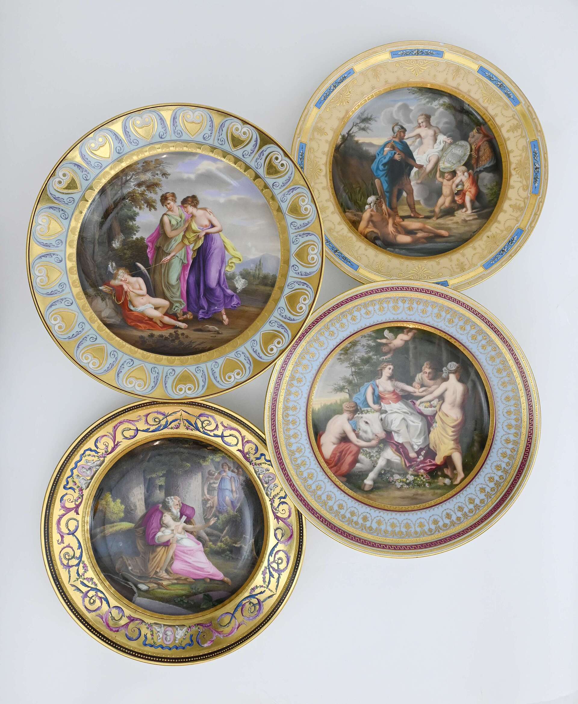 Assiette décorative, manufacture de porcelaine de Vienne