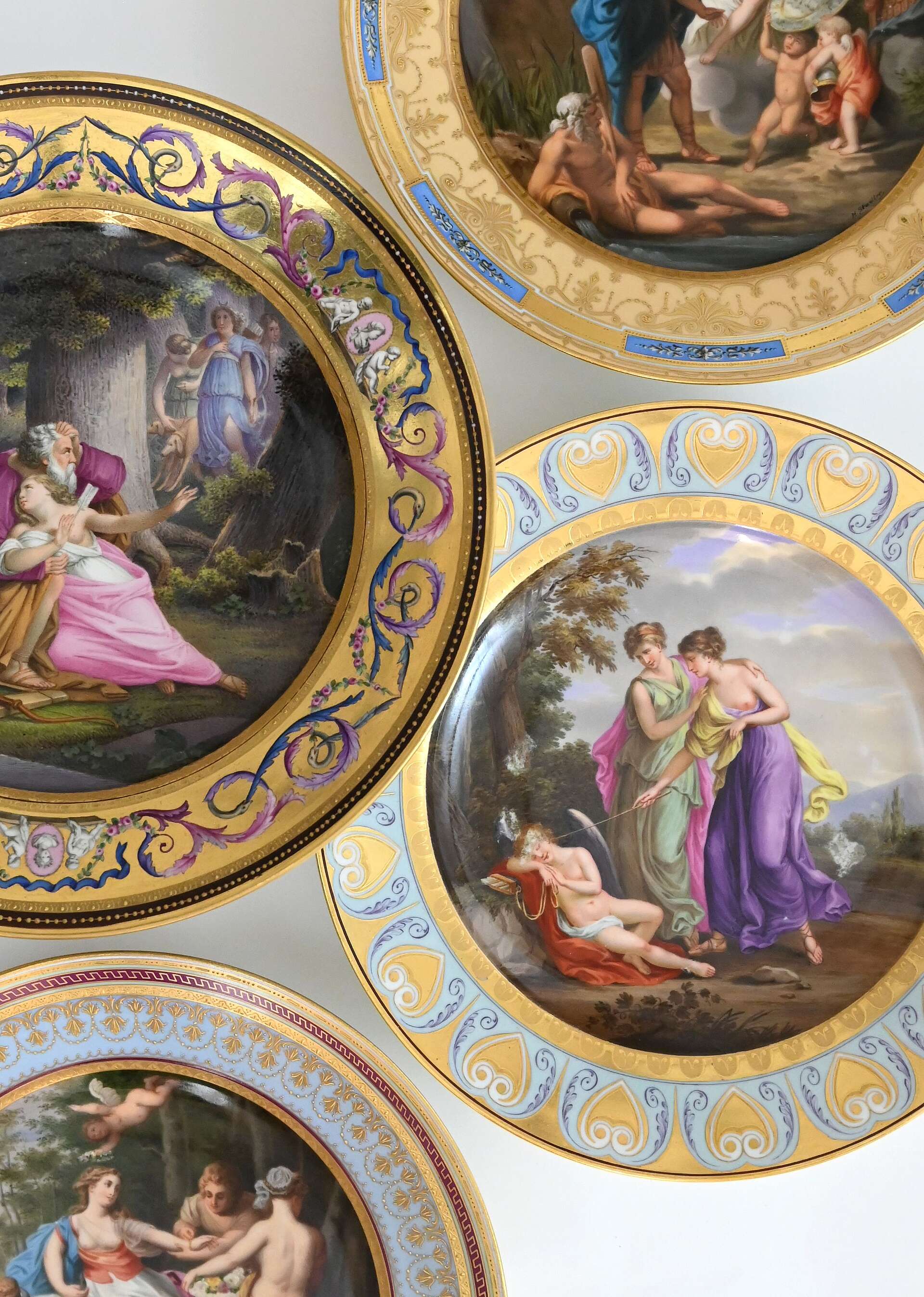Assiette décorative, manufacture de porcelaine de Vienne