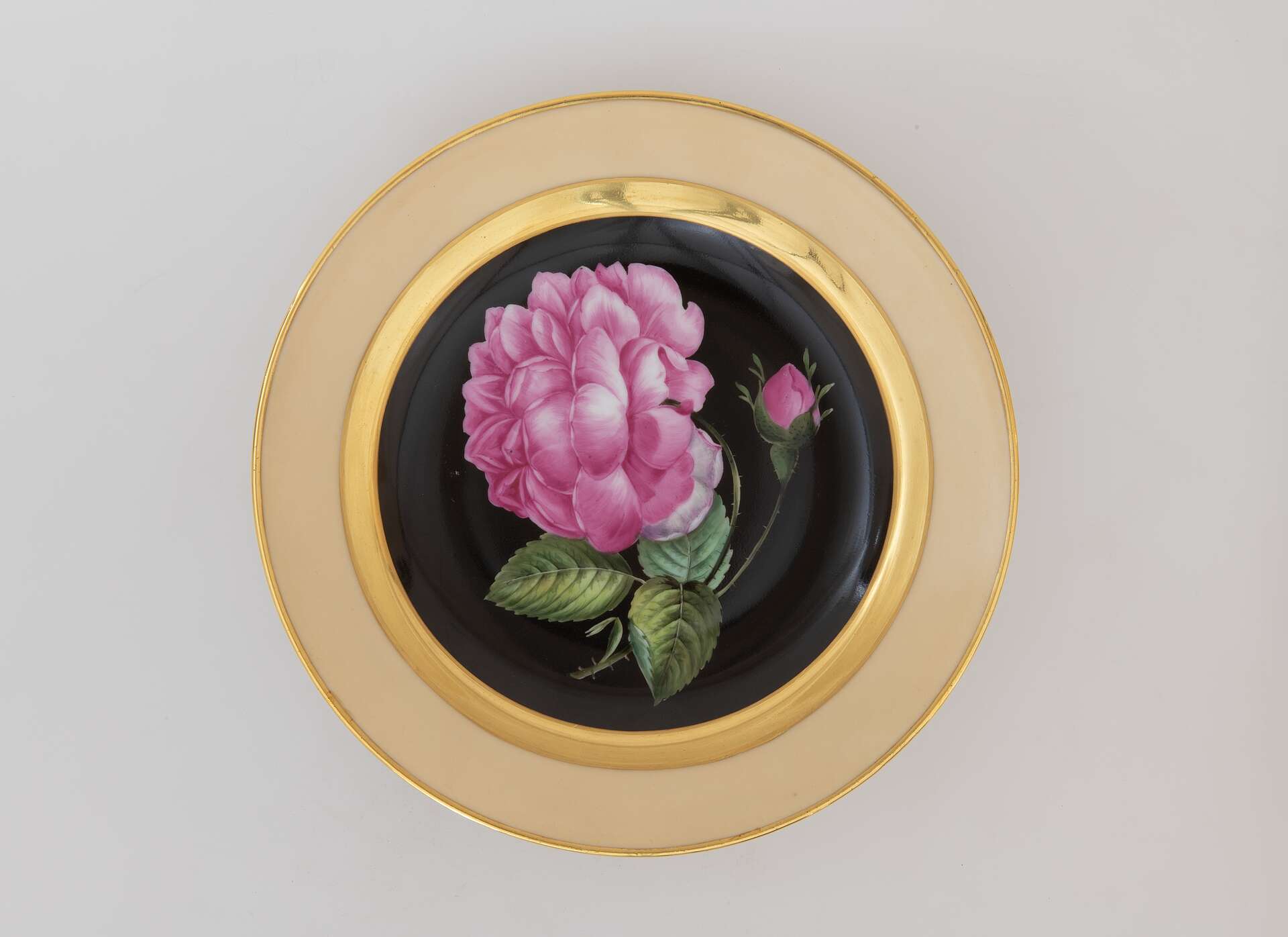 Soucoupe à fleurs, Manufacture de porcelaine de Vienne