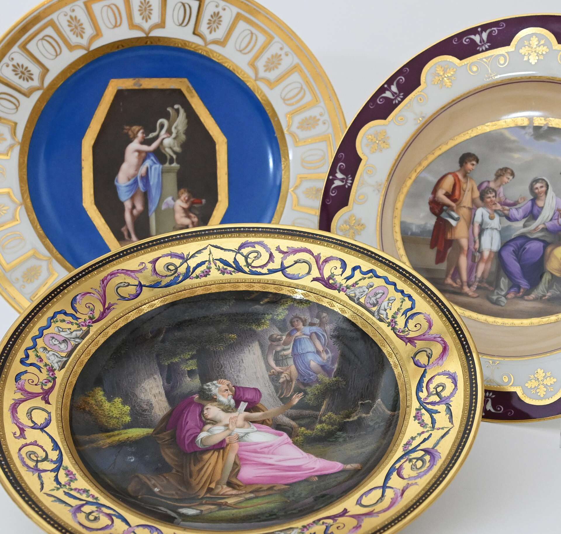 Assiette décorative, manufacture de porcelaine de Vienne