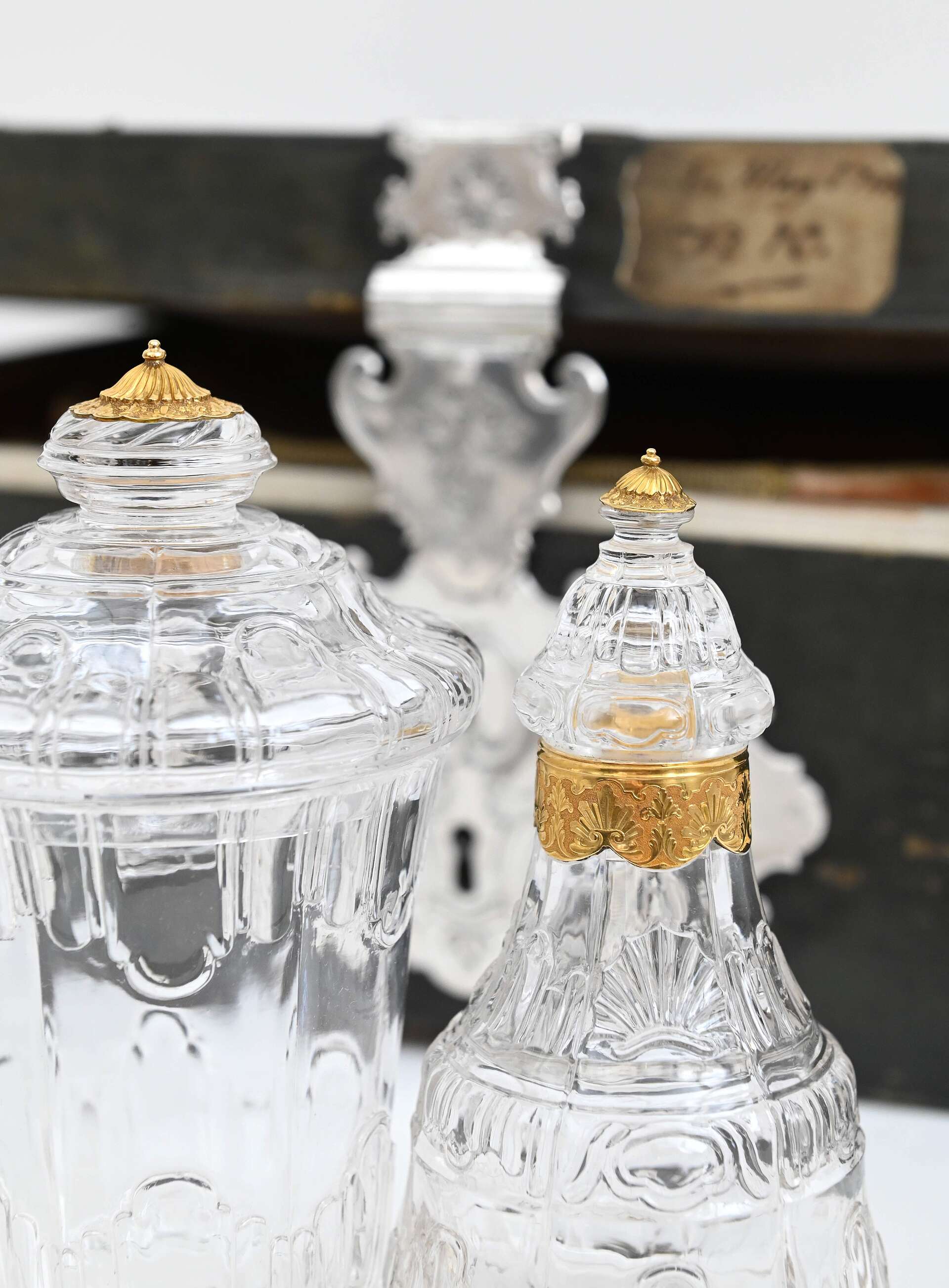Service en cristal de roche avec coffret